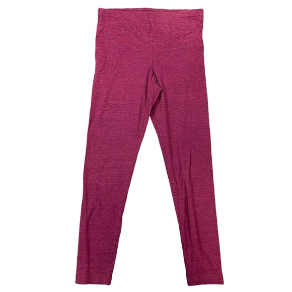 Time and Tru Womens Leggings Lightweight Casual Slim Fit Maroon Medium 8 10 - Picture 1 of 7